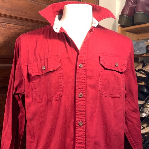 Wrangler Other - WRANGLER AUTHENTICS CRANBERRY WESTERN SHIRT